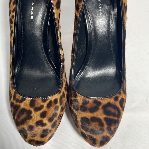 Elie Tahari Animal Print Pony Hair/Leather Heel Pump size 8.5 - Picture 12 of 13